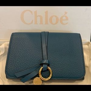 Chloe Wallet, Teal Blue, NWT, Dust Bag and Box